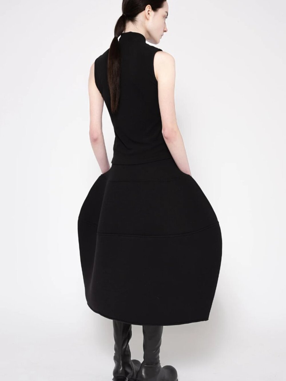 NWT Melitta Baumeister BLACK FOAMY BALL SKIRT